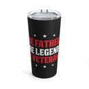 Celebrate the Father, the Legend, the Veteran: 20oz Military Design Tumbler