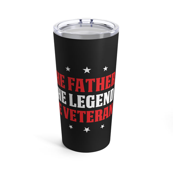 Celebrate the Father, the Legend, the Veteran: 20oz Military Design Tumbler