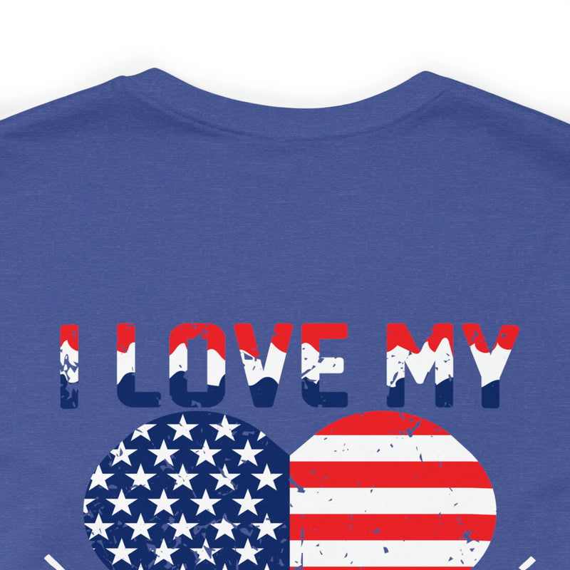 Family Pride: I Love My Army National Guard Cousin - Military Design T-Shirt Celebrating Support