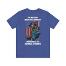 Mighty Reflection: 'The Military Might Represents National Strength' Military Design T-Shirt