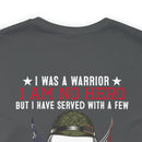 Warrior's Resolve: Military Design T-Shirt - 'I Was a Warrior, Not a Hero, But Served with a Few - Defeat is Not an Option, Quitting is Never an Option - Proud Veteran of the One Percent, Guardians of our Nation's Freedom