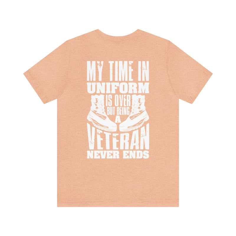 Endless Veteran Spirit: Military Design T-Shirt - A Tribute to Timeless Service and Dedication