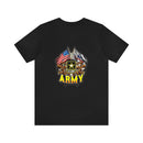 Patriotic Valor: Military T-Shirt with 'Double Flag Eagle U.S. ARMY' Design