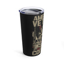 American Veterans Tribute - 20oz Military Design Tumbler: Saluting Service and Sacrifice
