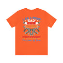 Unyielding Oath: Military-Inspired 'Proud Dad & Veteran' T-Shirt - Embodying an Everlasting Enlistment Pledge