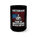 Remembering Our Fallen Heroes: 15oz Military Design Black Mug - A Tribute to Brave Veterans and Their Sacrifices!