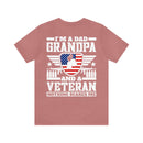 Unshakeable Legacy: 'I'm a Dad, Grandpa, and a Veteran - Fearless' Military Design T-Shirt