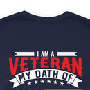 Timeless Dedication: 'I Am a Veteran, My Oath of Enlistment Has No Expiration Date' Military Design T-Shirt