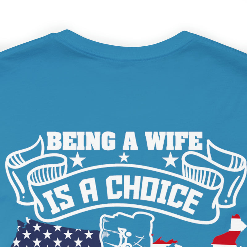 Proud Privilege: Military Design T-Shirt - Honoring Veterans' Spouses with Gratitude!
