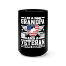 Unwavering Strength: Military Design Black Mug - 15oz
