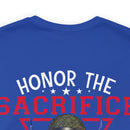 Respectful Tribute: Military Design T-Shirt - 'Honor the Sacrifice, Remember the Service