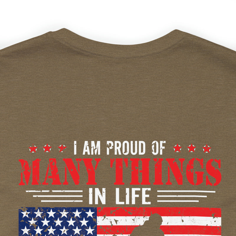 Proud Daughter of a Veteran: Military Design T-Shirt Celebrating Family Legacy