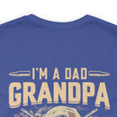 Fearless Patriarch: 'I'm a Dad, Grandpa, and a Veteran - Nothing Scares Me' Military Design T-Shirt