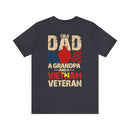 Proudly Wearing Many Hats: Vietnam Veteran, Dad, and Grandpa - Military Design T-Shirt