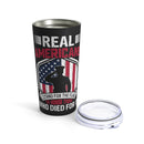 Real Americans Stand - 20oz Military Design Tumbler in Black