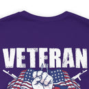 Heart to Heart: Veteran and Daughter Military Design T-Shirt Celebrating Unbreakable Bonds