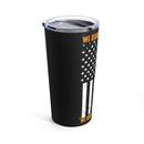 Love and Duty: 20oz Black Military Tumbler - 'We Fought Because We Loved - U.S. Veteran