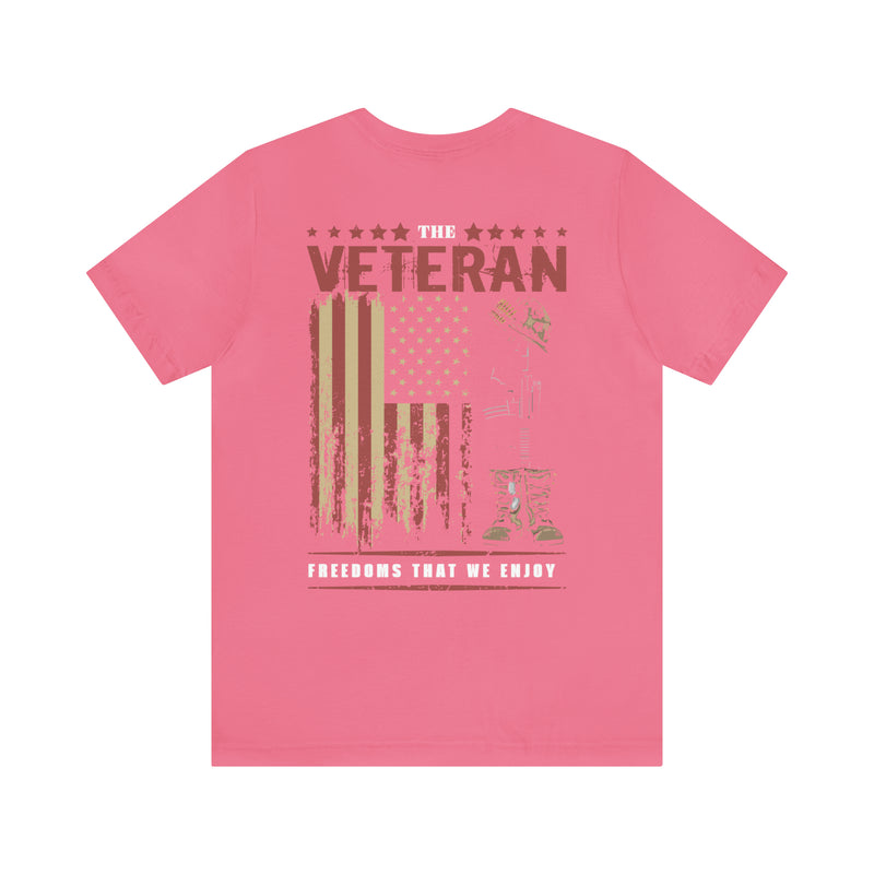 Guardians of Freedom: Military Design T-Shirt Celebrating Veterans and the Gift of Liberty