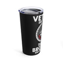 Honoring Our Fallen Heroes: 20oz Black Military Design Tumbler - Remembering the Sacrifice of Veterans and Their Comrades