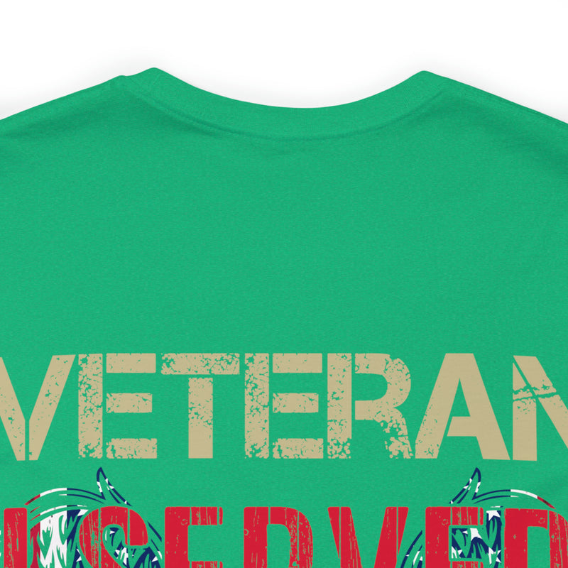 Unyielding Dedication: Veteran I Served, I Sacrificed, I Regret Nothing Military Design T-Shirt