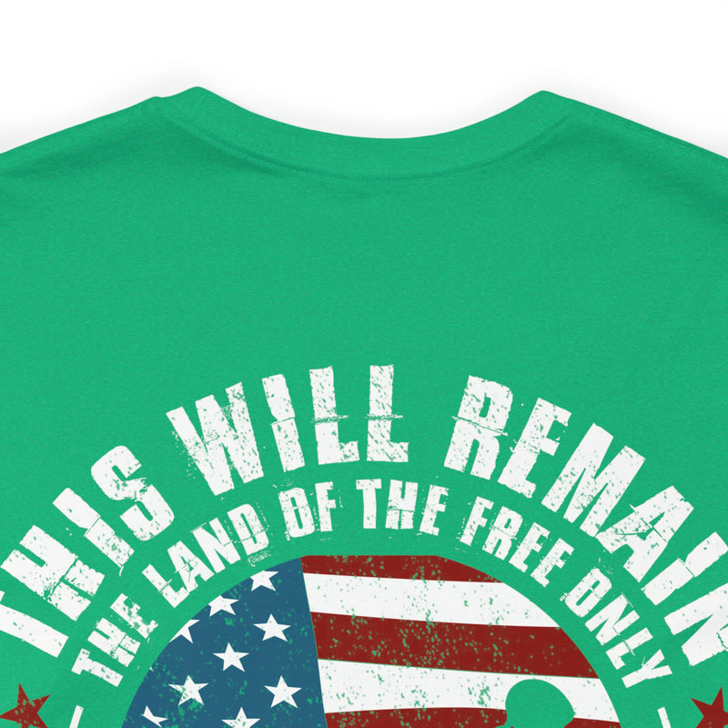 Home of the Brave: This Land of the Free Military Design T-Shirt