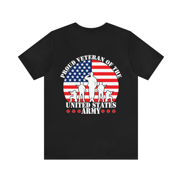 Pride in Service: 'Proud Veteran of the United States Army' Military Design T-Shirt