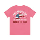 Home of the Brave: This Land of the Free Military Design T-Shirt