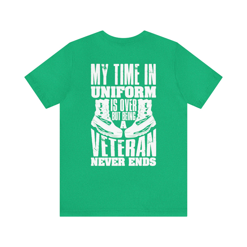 Endless Veteran Spirit: Military Design T-Shirt - A Tribute to Timeless Service and Dedication