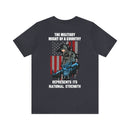 Mighty Reflection: 'The Military Might Represents National Strength' Military Design T-Shirt