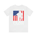 Patriotic Tribute: 'I Stand for the Flag, I Kneel for the Fallen' Military Design T-Shirt