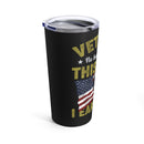 Proud Veteran Tumbler: 20oz Military Design for Those Who've Earned Their Title