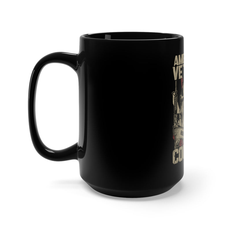 American's Veterans Served 15oz Military Design Black Mug - Proudly Honoring Service and Sacrifice!