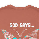 Spread Your Wings with Faith, Hope, and Love: Butterfly 22 PTSD Unisex Tee