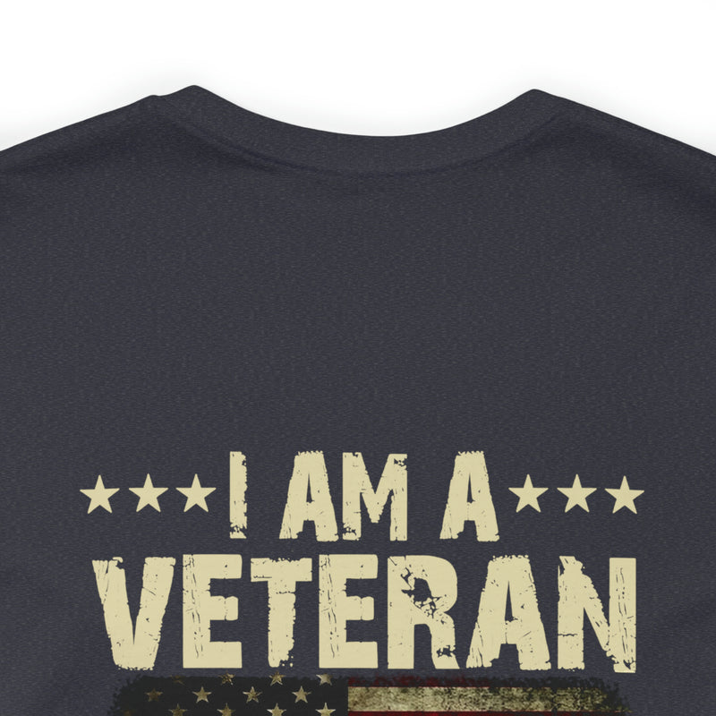 Unwavering Oath: I Am a Veteran - Military Design T-Shirt with Timeless Commitment