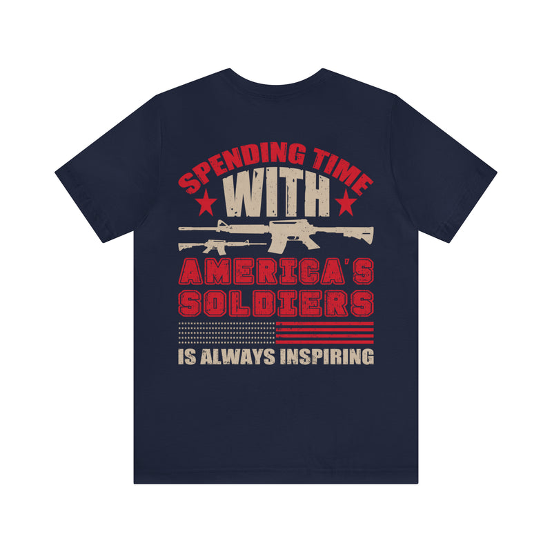 Inspiring Encounters: Spending Time with America's Soldiers Military T-Shirt