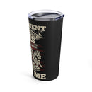The 2nd Amendment: Protecting My Daughter's Heart 20oz Military Design Tumbler - Black Background