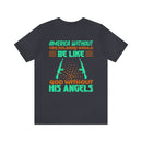 Americh: United with Our Angels - Military Design T-Shirt Honoring Guardians of Freedom