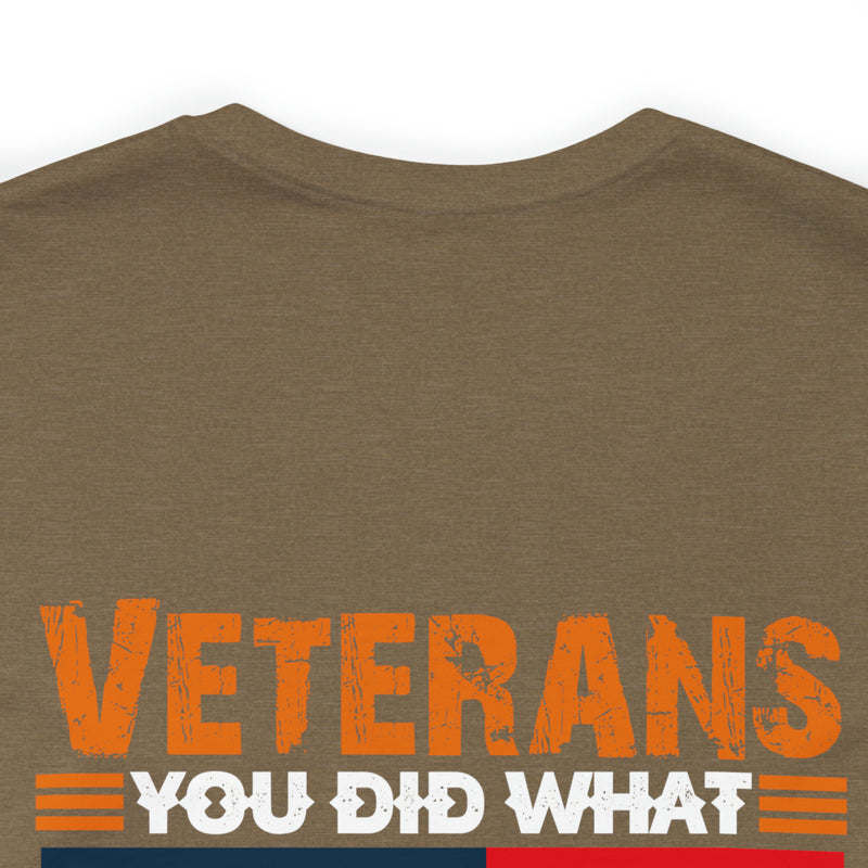 Veterans: Defenders of Freedom Military Design T-Shirt - Thank You for Your Unparalleled Service!