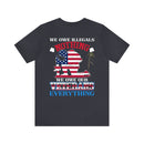 Honoring Our Veterans: Military Design T-Shirt - We Owe Them Everything