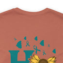Radiating Hope: PTSD Design T-Shirt Spreading Awareness and Encouragement