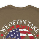 Gratitude Unleashed: Military Design T-Shirt Reminding Us to Appreciate What Truly Matters