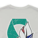 Serenity and Strength: T-Shirt with Colorful Feather 22 PTSD Design