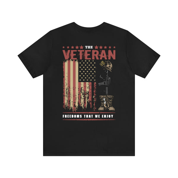 Guardians of Freedom: Military Design T-Shirt Celebrating Veterans and the Gift of Liberty