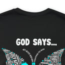 Spread Your Wings with Faith, Hope, and Love: Butterfly 22 PTSD Unisex Tee