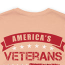 America's Veterans: Honoring Those Who Served with Military Design T-Shirt