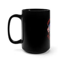 Strong and Fearless: 15oz Military Design Black Mug - Saluting Veterans on Their Special Day