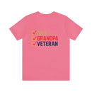 Dad, Grandpa, Veteran: Military Design T-Shirt Celebrating Family Heroes!