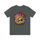 Semper Fi: Military T-Shirt with 'Double Flag Eagle U.S. MARINES' Design