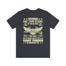 Unwavering Patriotism: Veteran Don't Think I Won't Suit Up Again Military Design T-Shirt Defending Our Flag Against Terrorism