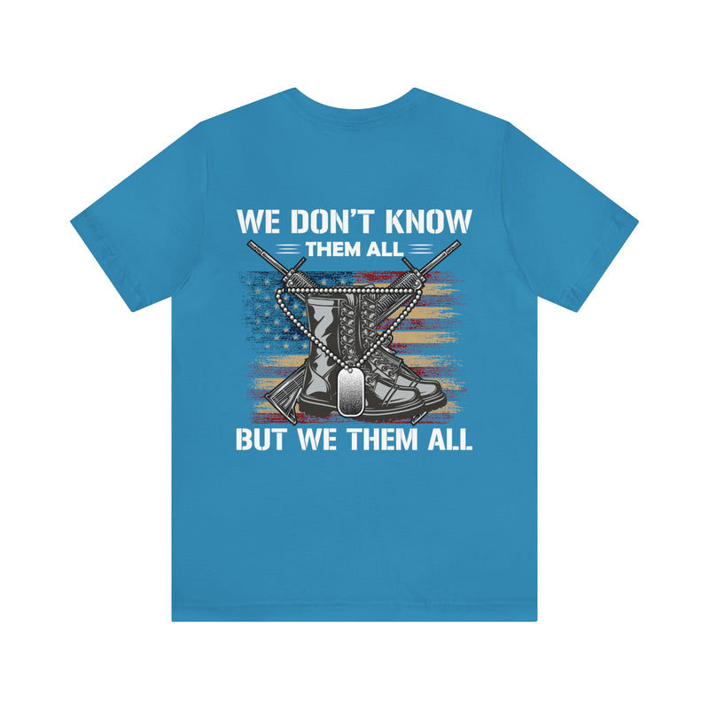 Honoring the Brave: Military Design T-Shirt Celebrating Unity and Respect for All Service Members